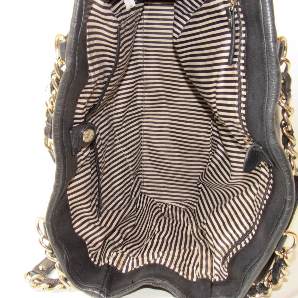 Kate Spade Cobble Hill Andee Black Leather Tote Bag Chain Strap - Picture 14 of 14